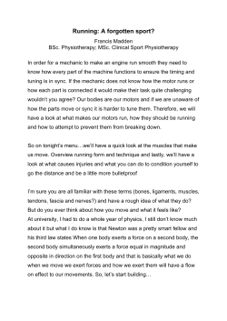 Running: A forgotten sport?