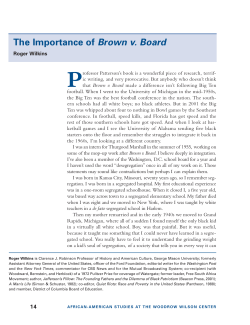 The Importance of Brown v. Board