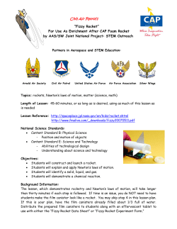 Fizzy Rocket - Aerospace Education