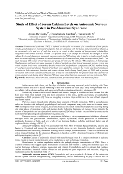 Study of Effect of Serum Calcium Levels on Autonomic Nervous
