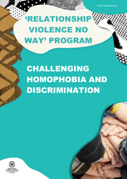 Challenging Homophobia and Discrimination Workshop