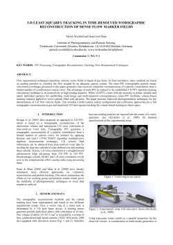 3-d least squares tracking in time-resolved