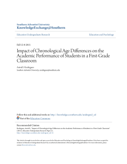 Impact of Chronological Age Differences