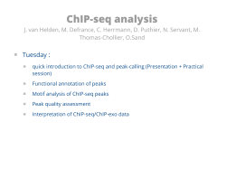 ChIP-seq analysis