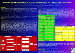 bridging with rivaroxaban in patients