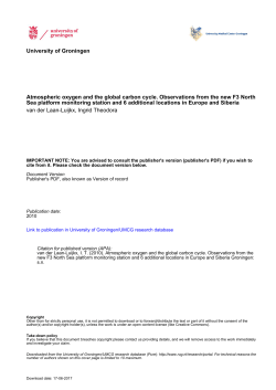 Atmospheric oxygen and the global carbon cycle