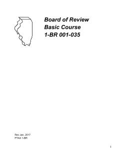 Board of Review Basic Course 1-BR 001-035 PTAX-1-BR