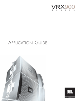 application guide - JBL Professional