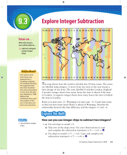 Explore Integer Subtraction