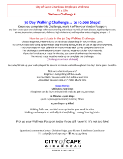 30 Day Walking Challenge&hellip; to 10000 Steps!