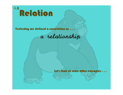 a relationship