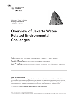 Overview of Jakarta Water- Related