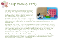 Soap Making Party