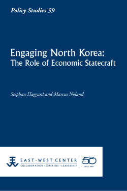 Engaging North Korea: The Role of Economic - East