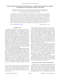 Contact-mediated cell-assisted cell proliferation