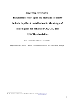 The polarity effect upon the methane solubility in ionic