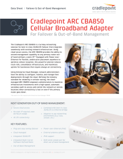 Cradlepoint ARC CBA850 Cellular Broadband Adapter