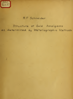 Structure of gold amalgams as determined by