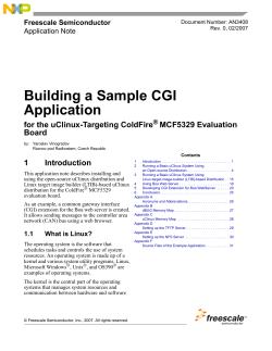 Building a Sample CGI Application