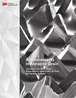 Advancements in Abrasive Grain