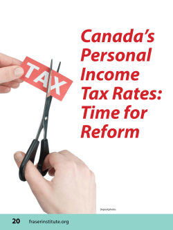 Canada`s Personal Income Tax Rates