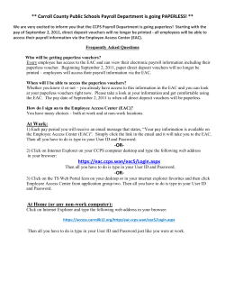 Carroll County Public Schools Payroll Department