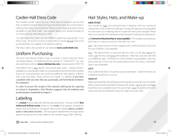 Carden Hall Dress Code Uniform Purchasing Labeling Hair Styles