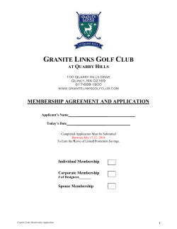 membership agreement and application