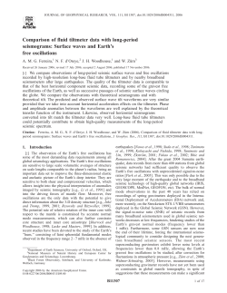 Comparison of fluid tiltmeter data with long-period