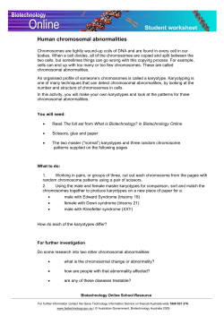 Human chromosomal abnormalities