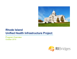 Rhode Island Unified Health Infrastructure Project