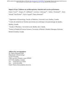 Impact of type 2 diabetes on cardiorespiratory function and