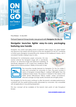 The Navigator Company group breakes new ground with Navigator