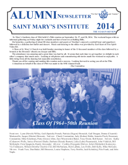 SMI Alumni Newsletter 2014