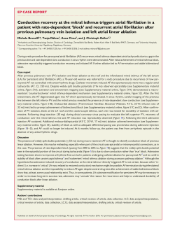 Conduction recovery at the mitral isthmus triggers atrial fibrillation in