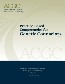 Genetic Counselors