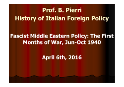 The First Months of War