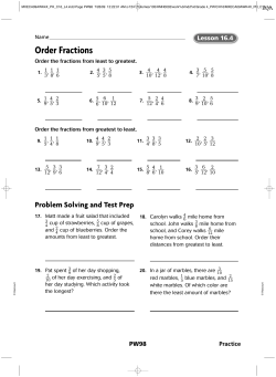 Order Fractions