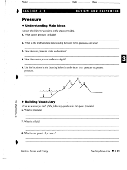 Pressure - Corwith-Wesley