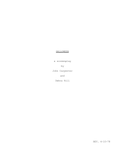 HALLOWEEN a screenplay by John Carpenter