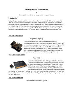 A History of Video Game Consoles