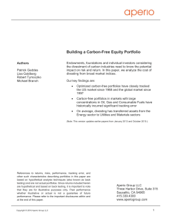 Building a Carbon-Free Equity Portfolio