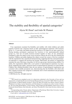 The stability and flexibility of spatial categories