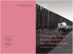 Managing Illegal Immigration to the United States