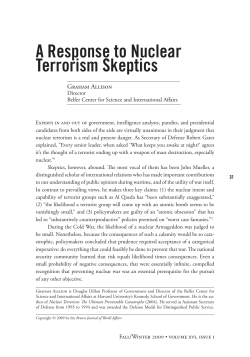 A Response to Nuclear Terrorism Skeptics