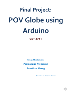 POV Globe using Arduino