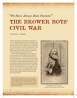 "We have always been patriotic" : the Brower boys` Civil War