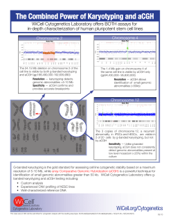 The Combined Power of Karyotyping and aCGH