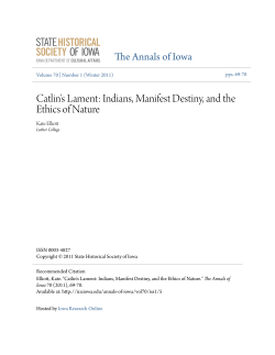 Catlin`s Lament: Indians, Manifest Destiny, and the Ethics of Nature