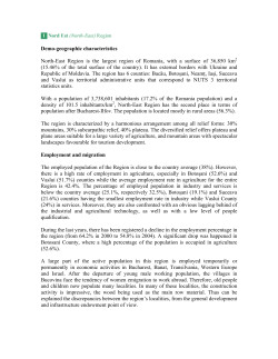 Demo-geographic characteristics North